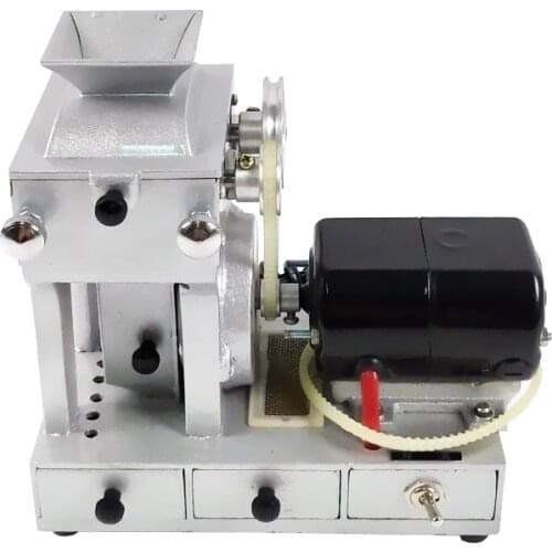 Rice Hulling Machine Electric Inspection Device Aluminum Laboratory DIY Testing Equipment Agriculture Home Peeling Tool Portable