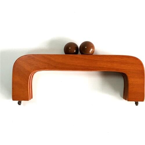 20cm Resin Big Round Clasp Magnets Inside Solid Wood Material Wallet Obag Screws Hardware Diy Wooden Purse Frame Bag Hanger