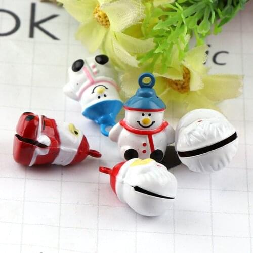 2PC MIX Santa Claus Jingle Bells Loose Beads Festival PartyDecoration/Christmas Decorations/Pet Bell/DIY Crafts Accessories