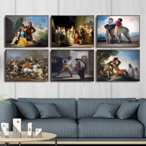 Home Decoration Art Wall Pictures Fro Living Room Poster Print Canvas Paintings Spanish francisco de goya 1 Figure Painting