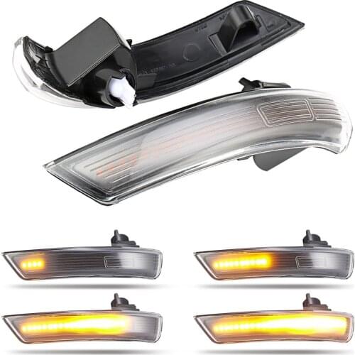 2pcs Dynamic Turn Signal Light For Ford Focus MK2 MK3 2012-2018 LED Rearview Mirror Sequential Indicator Side Wing Blinker Lamp