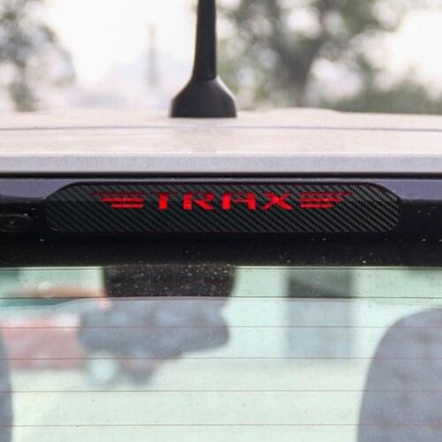 Additional Brake Light Sticker Decorative Carbon Fiber High Mount Stop Lamp Cover for Chevrolet Trax 2013 2014 2015 Car Styling