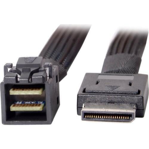 NGFF 50cm OCuLink PCIe PCI-Express SFF-8611 4i to SFF-8643 SSD Data Active Cable