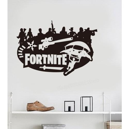 Fortnights Wall Stickers Fortnites Anime Game Figure Sticker Fortress Night Posters Boy Door Dormitory Home Decoration backdrop