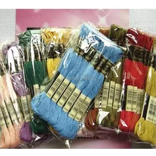 300 Pieces/lot Cross Stitch Yarn Thread Floss