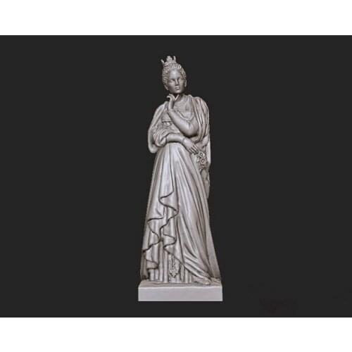 New 3D model relief stl format for CNC Circular engravure Princess Margaret STL