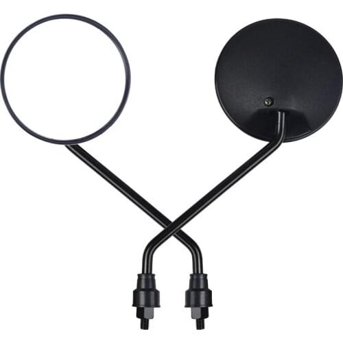 8mm Carbon Fiber Pair Electric Motorcycle &Motorcycle Rear View Mirror Scooter E-Bike Rear View Mirrors Back Side Convex Mirror