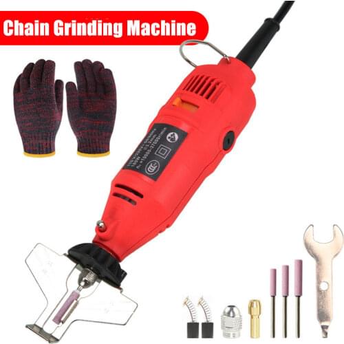 Electric Grinder Sharpening Chainsaw Handheld Mini Electric Chainsaw Sharpening Kit Chains Mill Die Grinder Fast Grinding Tool