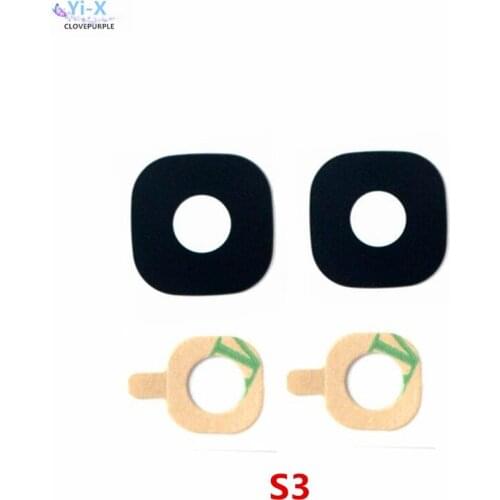10pcs/lot Back Rear Camera glass Lens with sticker for samsung galaxy S3