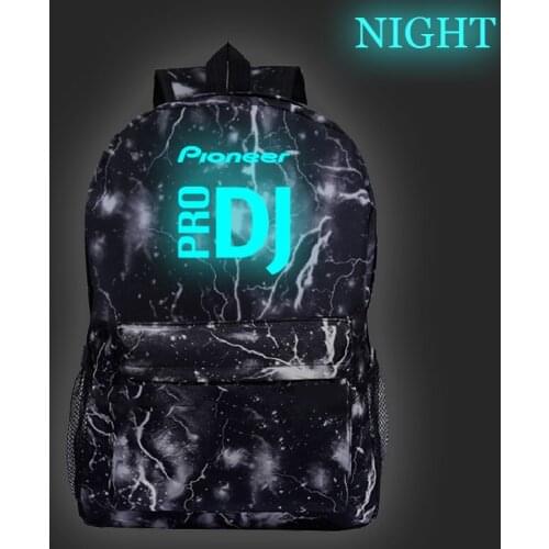 Pioneer Pro Dj Luminous backpack School Bags Casual Pioneer Pro Dj Night glow knapsack Students Boys Girls rucksack