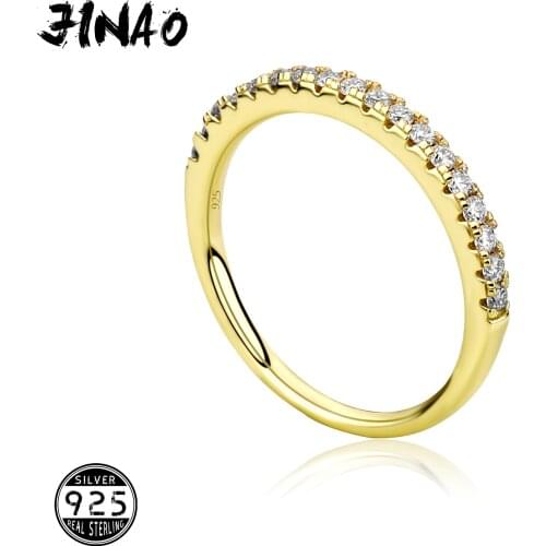 JINAO Moissanite Ring VVS1 Diamond Fine Jewelry for Women Wedding Party Anniversary Gift Real 925 Sterling Silver