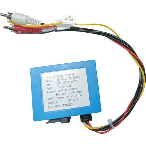 ZLTOOPAI Car Stereo Radio Optical Fiber Decoder Most Box for Mercedes Benz ML/GL/R Series and for Porsche 911/boxster/Cayenne