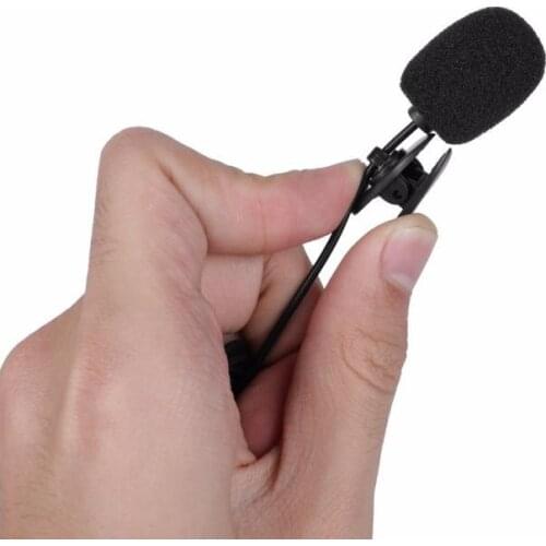 1Pc Microphone 3.5mm Jack Clip-on Lapel Microphone Portable Hands Free Mini Mic For PC Laptop Lound Speaker Dropshipping