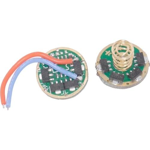 10W T6 XM-L2 U3 U2 XP-L V5 V2 V3 LED Flashlight AMC7135*8 Driver Board Circuit board 2800mA 5-Mode 17mm