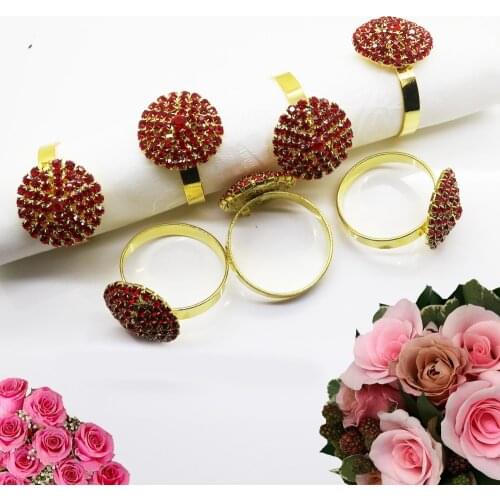 12/pcs luxury model room luxury hotel gold diamond tattoo cloth ring buckle ring