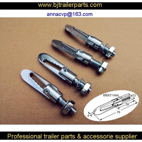 4PCS Anti Luce M8 x 21mm Drop Catch Tail Gate Fastener Trailer Horsebox Truck, Fasteners - Bolt-On Type, trailer parts