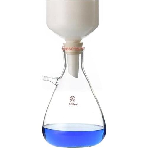 500ml,Filtration Buchner Funnel Kit,With Heavy Wall Glass Flask,Lab Glassware