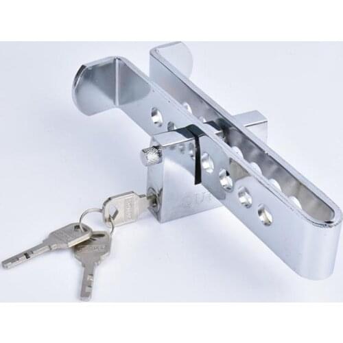 7Hole Auto Car Truck Anti-theft Device Clutch Lock Brake Tool Stainles Anti-lock Picking Safety Lock Tool Accelerator Pedal Lock