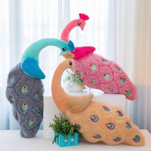 70cm Kawaii Plush Toy Stuffed Peacock Dolls Animal Soft Pillow Cushions Kids Christmas Birthday Gifts