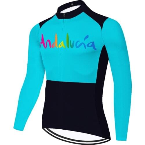Andalucia Summer Spirng Camisa Masculina Retro Jersey Mallots Cycling Clothes Hombre Maillot Velo Homme Camiseta Ciclismo
