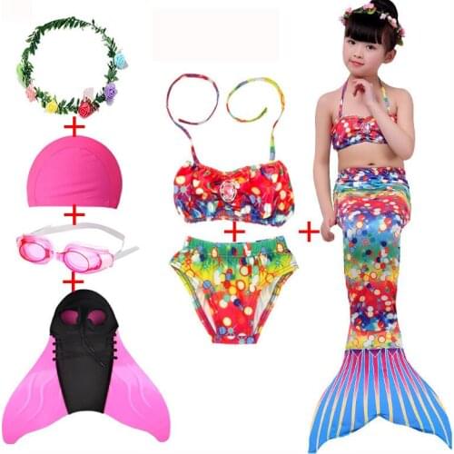 Zeemeerminstaart bikini unicorn dress girl monovin costume erkleedkleding meisje mermaid tail costume frozen