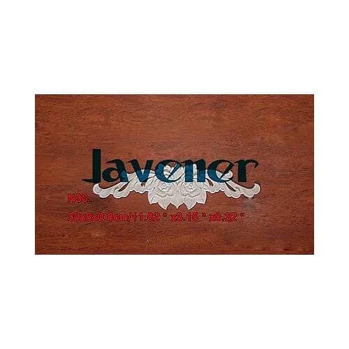 N30 -30x8x0.8cm Wood Carved Long Onlay Applique Flower Frame Door Decal Working carpenter Rose