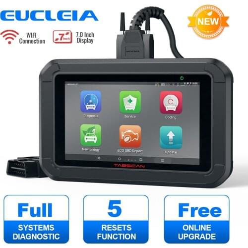 EUCLEIA TABSCAN X7 OBD2 Car Scanner Full System Auto Car Diagnosis Tools EPB SAS Oil Reset OBD 2 Automotive Scanner Professional
