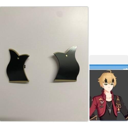 Genshin Impact Tohma Cosplay Headwear Black Hair Clip Hairpin Anime Hair Pin Halloween Costume Accessory Prop