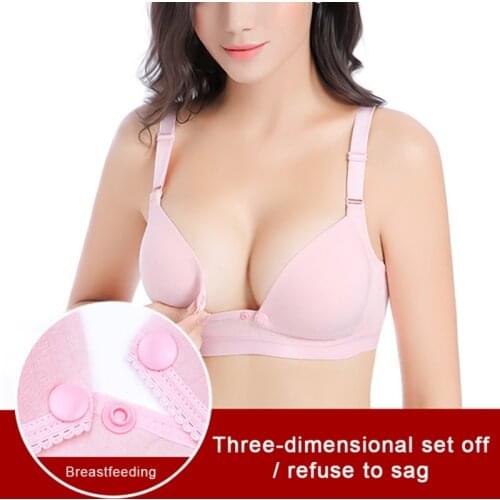 Wirefree Nursing Clothing Cotton Breastfeeding Bra for Pregnant Women Pregnancy Breast Sleep Underwear