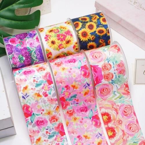 Cartoon Printed Grosgrain Ribbons For Hair Bows Craft Suppliers 55033