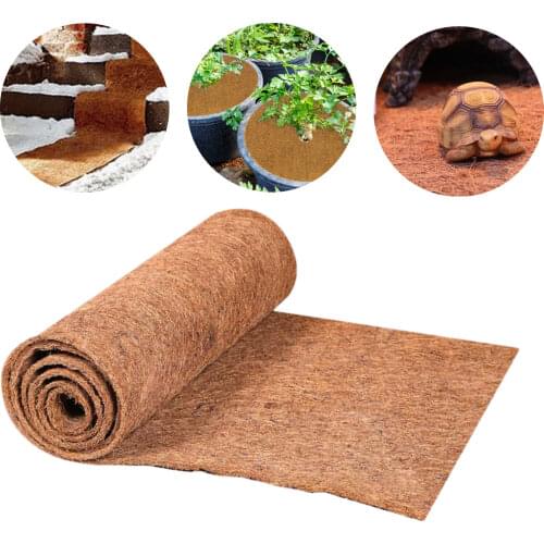 Coconut Palm Mat Carpet Flower Basket Flowerpot Wall Basket Coconut Palm Hanging Basket Mat Pet Reptile Animal Carpet Crawling M
