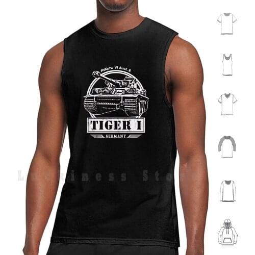 Tiger I - Ww2 Tank tank tops vest 100% Cotton Tiger I Tiger 1 Tiger Tank Germany German Tanks Battle World War Military Vehicles