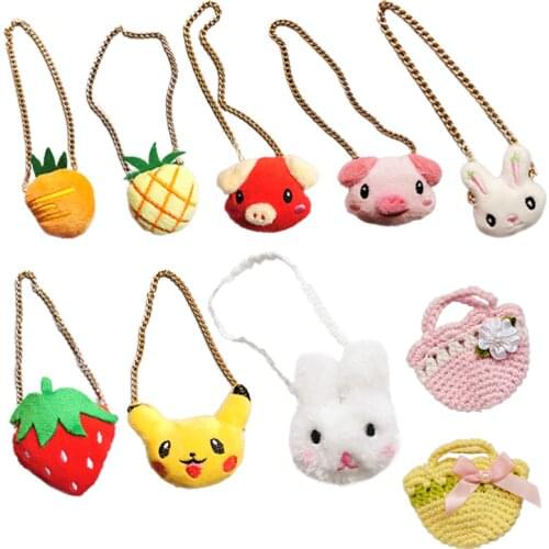 1PCS 1/6 Doll Bags Miniature Crossbody Bag Handbag Accessories for 25cm Dolls Mellchan Bjd Doll Accessories