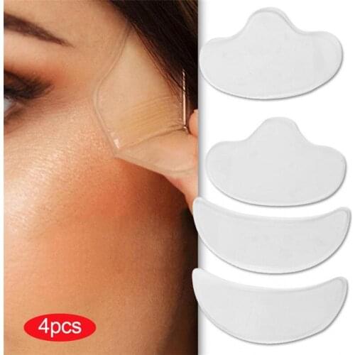 Reusable Useful Beauty Skin Care Transparent Washable Self Adhesive Silicone Anti Wrinkle Forehead Mask Sticker Skin Care Tool
