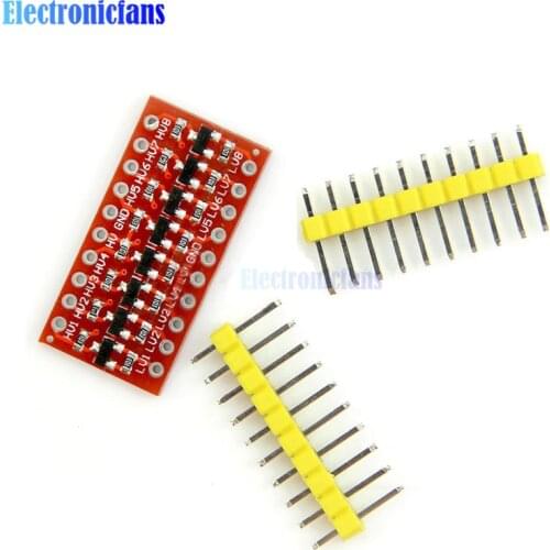 2PCS I2C IIC 8 Channel Logic Level Converter Module Bi-Directional Module For Arduino Step Up 3.3V To 5V Module