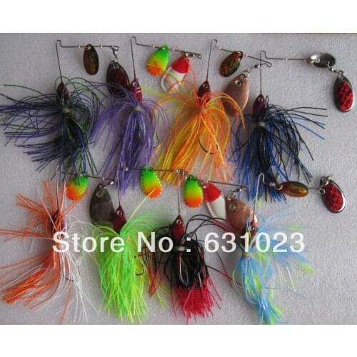 MR OCTOPUS 20pcs fishing lure,metal lure ,squid jig,spoon,spinner,14g