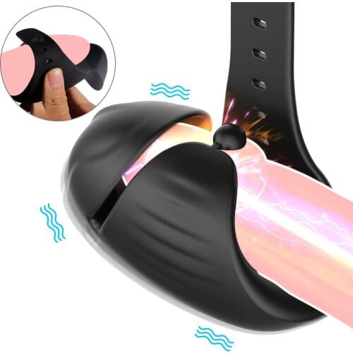 Male Masturbator Vibrator Penis Delay Trainer Delay Ejaculation Oral Climax Glans Stimulate Massager Trainer Sex Toys for Men