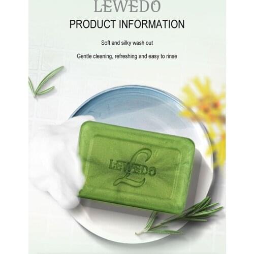 LEWEDO 80g Acne Clearing Soap Bar With Tea Tree Oil Anti-acne Skin Care Oil-control Face Washing Soap Remove Pimple Body Bathing