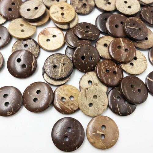 New 15mm 30pcs/lot Sewing Buttons 2 hole Wood Button Sew Crafts Accessory Scrapbooking WB638