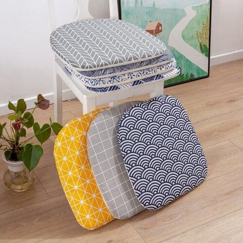 40*42cm Nordic Printing Chair Cushion Soft Simple Seat Cushions Multi-Color Office Dining Stool Non-Slip Pad Sponge Sofa Pillows