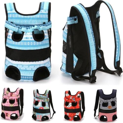 Portable Puppy Travel Backpack Dogs Pets Accessories Breatable Mesh Canvas Dog Bag for Small Dog Chihuahua Cat Carrier