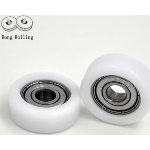 Sliding packaged plastic pulley bearing bore 8mm, diameter 30mm, thickness 11mm, 5pcs/lot 8*30*11