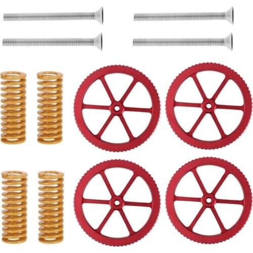 PPYY-4PCS/Set Hand Twist Leveling Nut with Hot Bed Die Springs for Ender3 Ender 5 5 Plus CR-10 10S CR 20 Printer Accessories