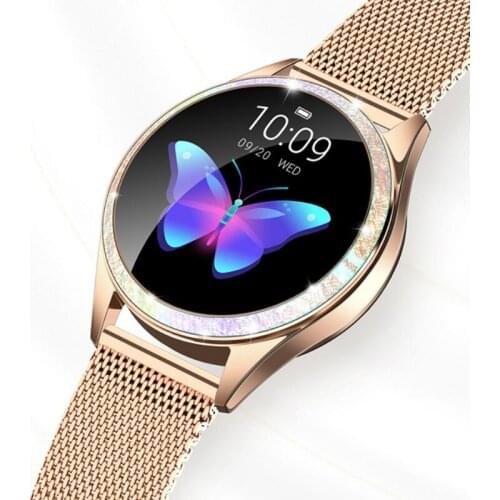 Sport KW20 IP68 Waterproof Smart Watch Women Lovely Bracelet Heart Rate Monitor Sleep Monitoring Smartwatch Connect IOS Android