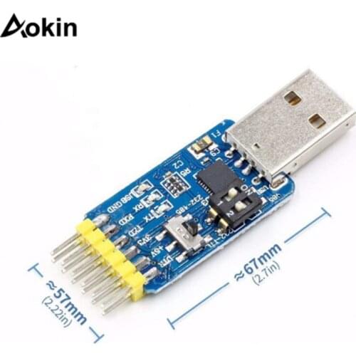 USB to UART Convert USB to TTL RS485 RS232 TTL to RS232 RS485 RS232 to RS485 3.3v 5v Output 6 6 in 1 USB Serial Adapter Module
