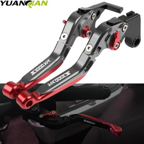 For BMW S1000XR S1000 XR S 1000XR 2015 2016 Motorcycle Accessories Aliuminum Folding Extendable Brake Clutch Levers S1000XR LOGO