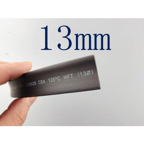 1 Meter/lot 2:1 Black 13mm Diameter Heat Shrink L63 Heatshrink Tubing Tube Sleeving Wrap Wire