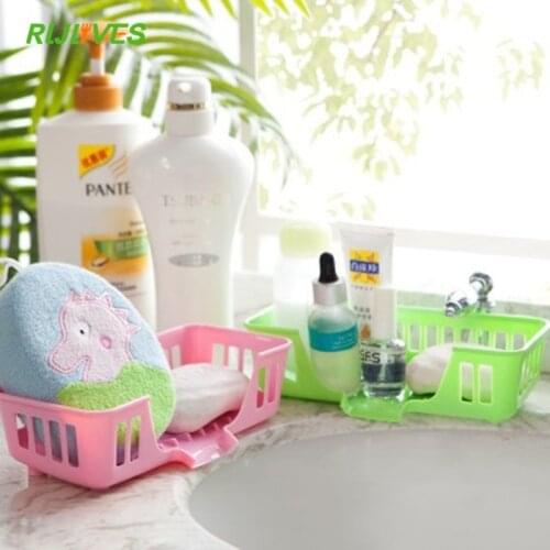 1Pc Multifunctional Cutlery Sponge Drainer Kitchen Sink Bathroom Drying Rack Organizer Storage Basket Kitchen Supplies