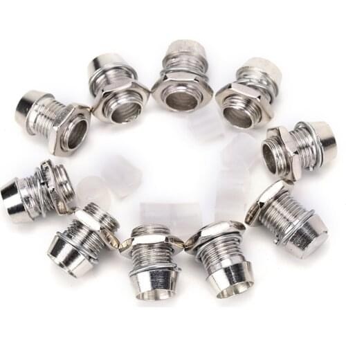 10pcs/lot LED Holders Copper Metal 5mm Light Emitting Diode LED Holder Mount Panel Display Luminous Tube Holder Wholesale