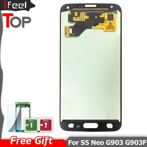 100% Tested LCD Display Touch Screen Digitizer Repair For Samsung Galaxy S5 Neo G903 G903F G903W Super AMOLED Free Shipping